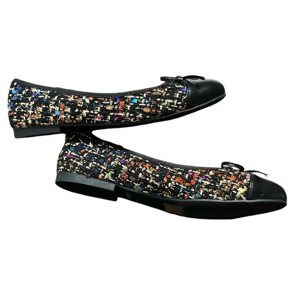 NWOT Bamboo Women’s Sweet-04 Tweed Flats Multi color Size 6 - Picture 2 of 12
